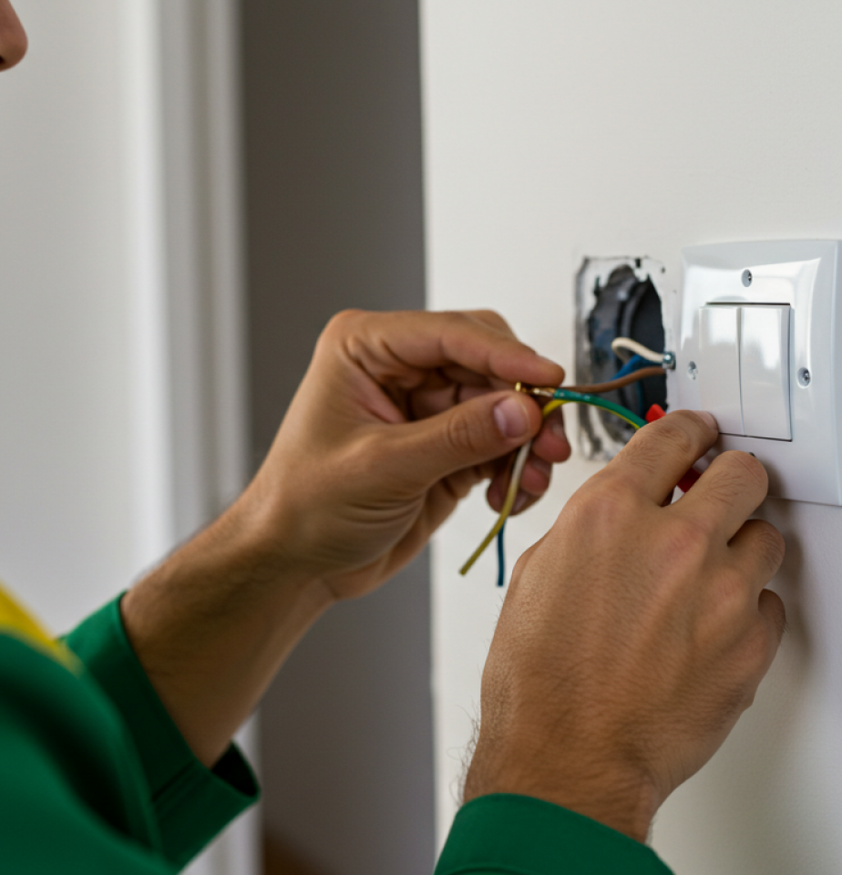 technician installing lightswitch Clark County